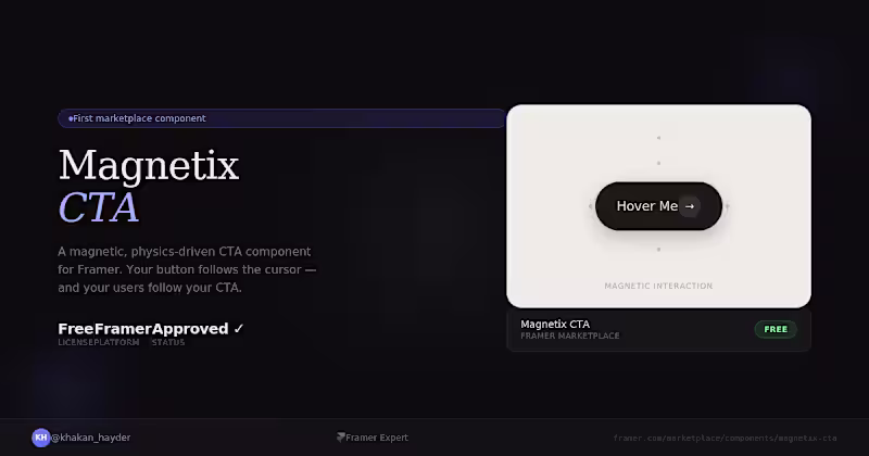 Cover image for Just shipped my first Framer