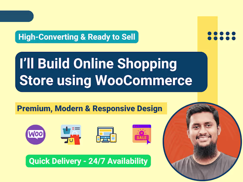 Cover image for Build a Professional Online Store Website in WooCommerce