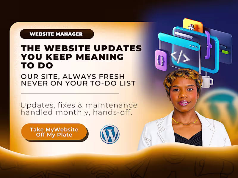 Cover image for Website Management & Maintenance