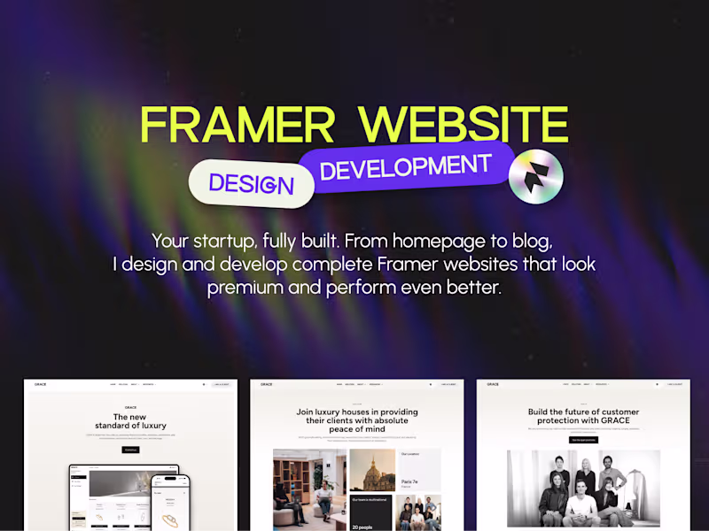 Cover image for Framer Website Design & Development