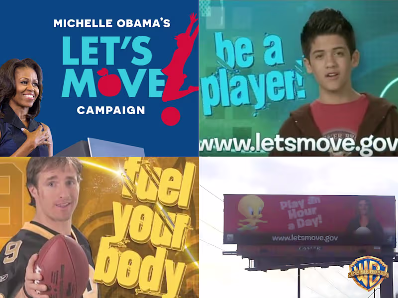 Cover image for Michelle Obama’s Let’s Move Campaign
Creative