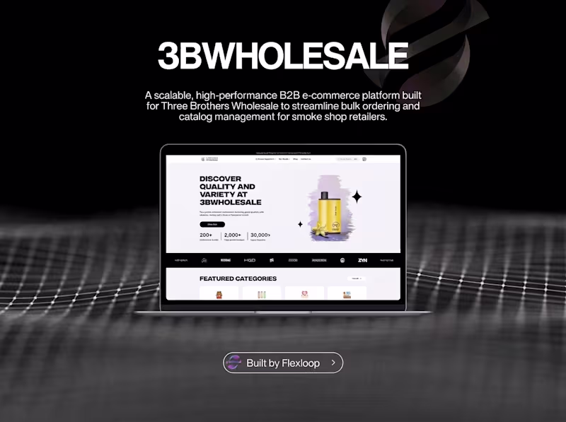 Cover image for Custom B2B E-Commerce for Wholesale Retail