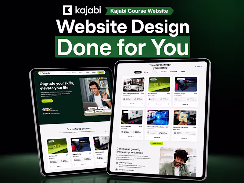 Cover image for Kajabi Website Design & Course Setup for Coaches & Creators
