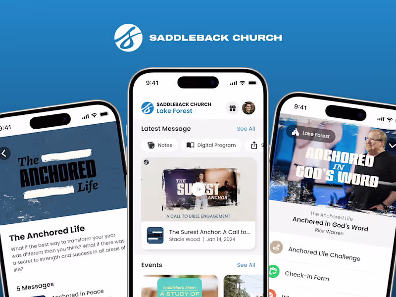 Cover image for Saddleback — Companion App