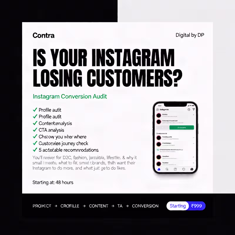 Cover image for Instagram Conversion Audit
