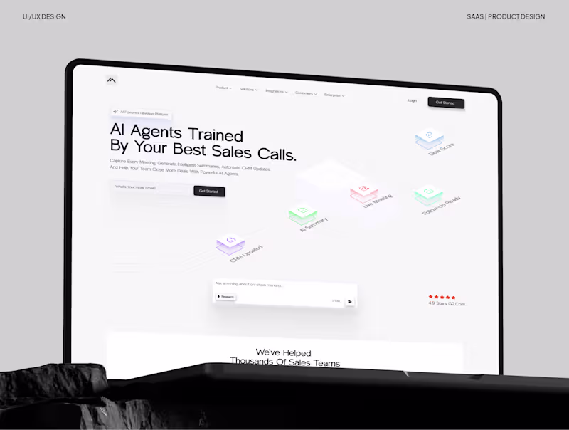 Cover image for SaaS UI/UX Design