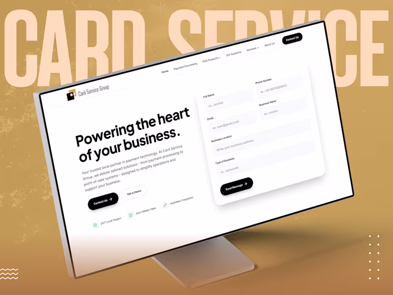 Cover image for Card Service Group Webflow Site Development
