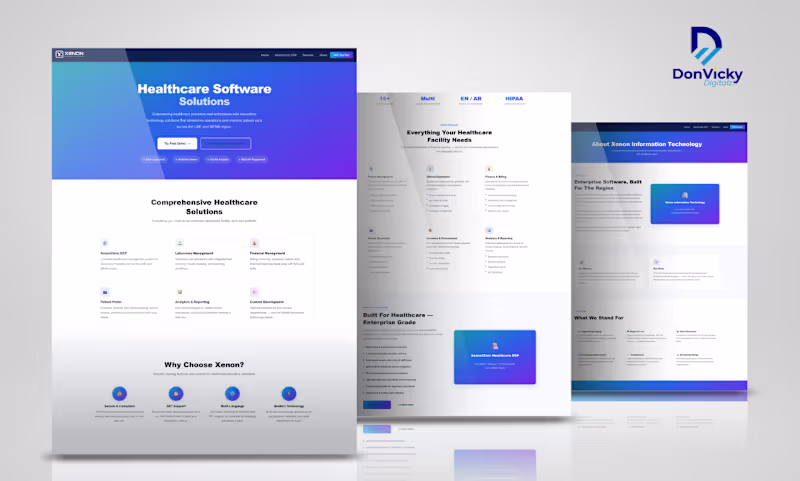 Cover image for Tech Xenon: Healthcare ERP Website for the UAE Market