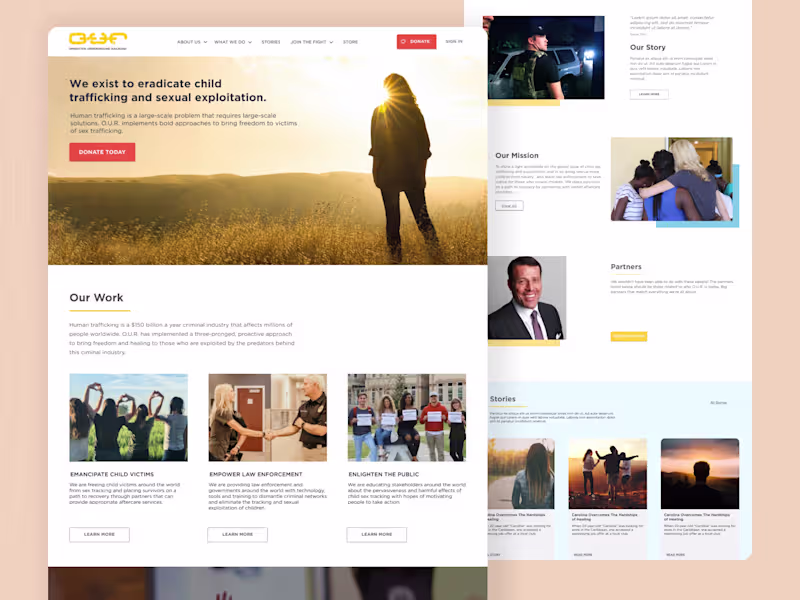 Cover image for O.U.R. Redesign | Web Design