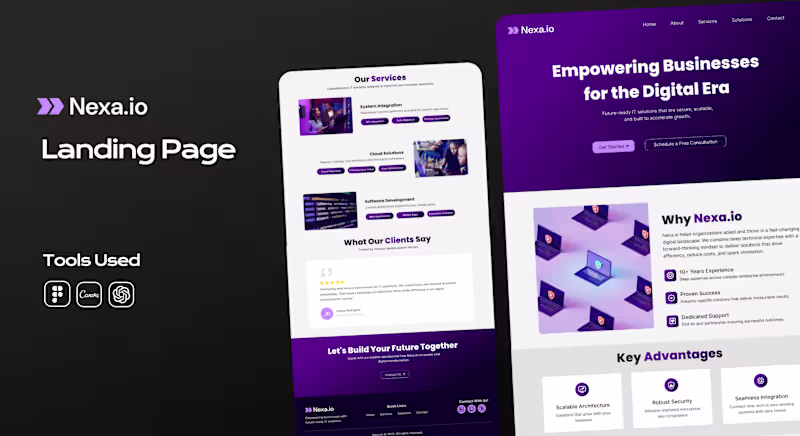 Cover image for Nexa.io (https://Nexa.io) Landing Page