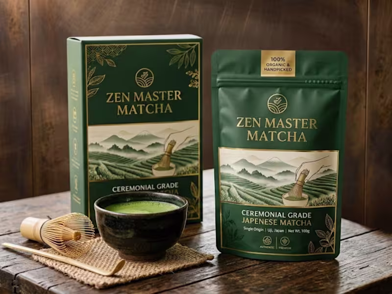 Cover image for 🍵 Luxury Matcha Tea Packaging