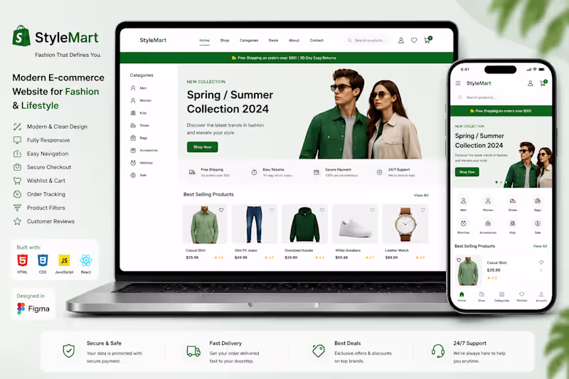 Cover image for StyleMart – 
Modern Fashion E-commerce