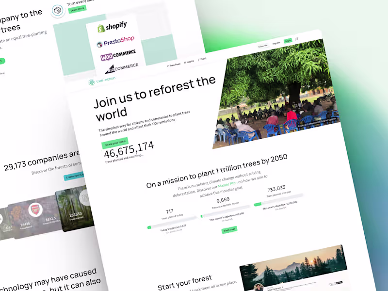 Cover image for Tree-Nation — Custom Reforestation Platform