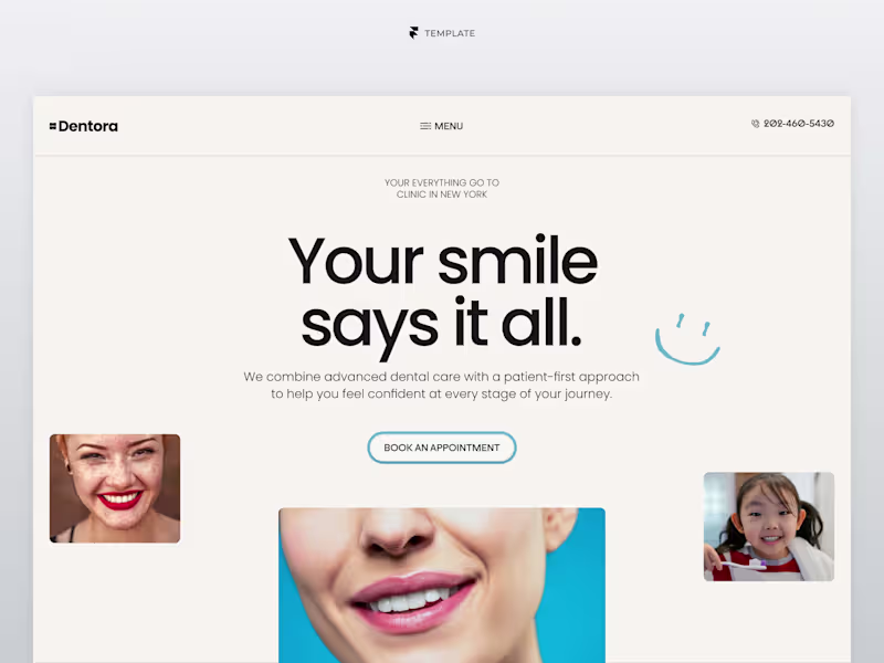 Cover image for Designed something for the dental space. Dentora — a clean, ...