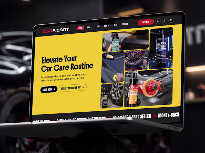 Cover image for Carfidant E-commerce Interface Design