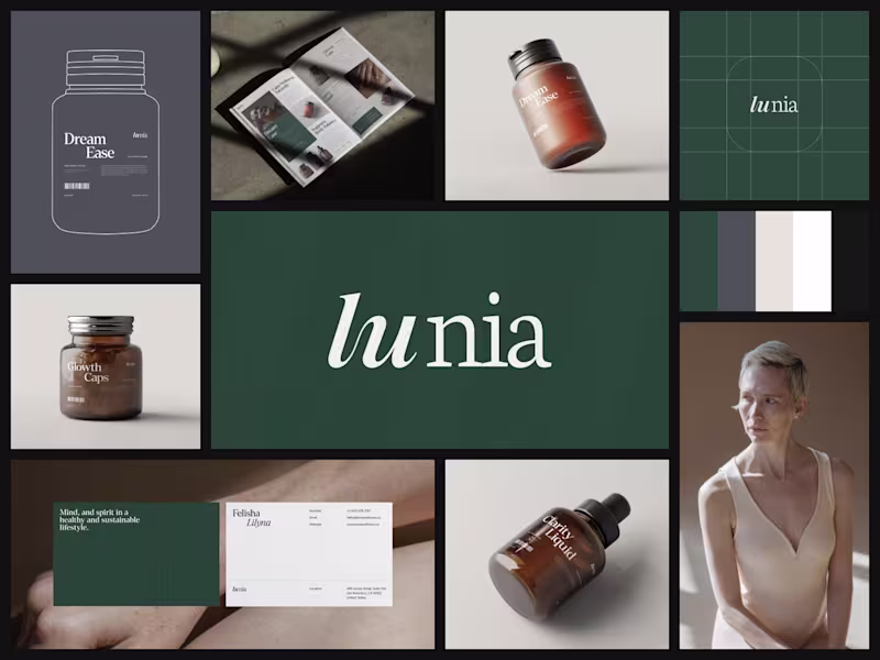 Cover image for Lunia - Supplement Brand Identity and E-Commerce Website Design