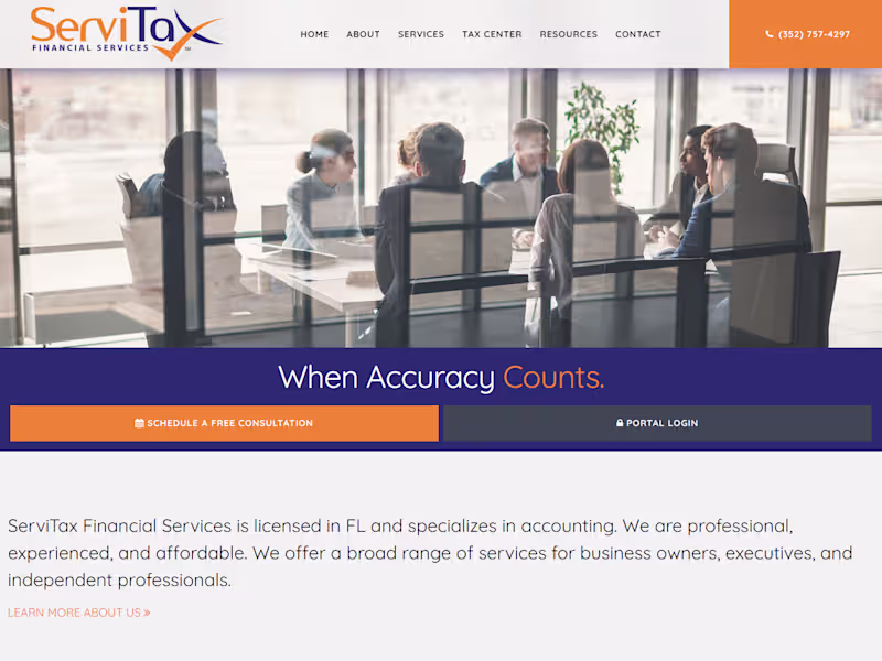 Cover image for Financial Services — WordPress Website Development