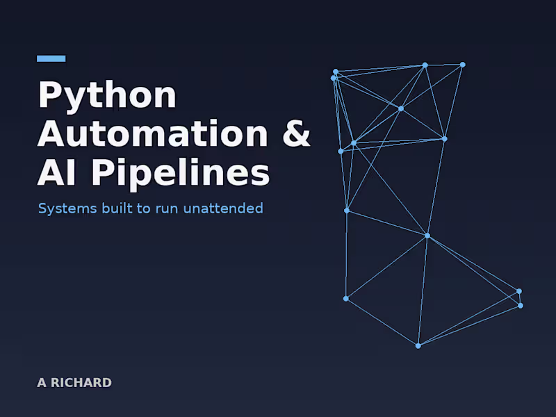 Cover image for Python Automation & AI Pipelines