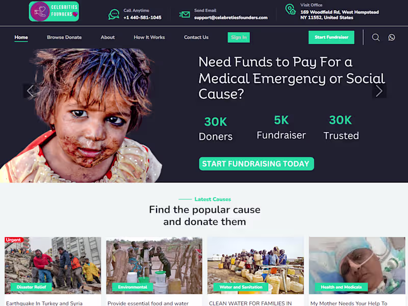 Cover image for Crowdfunding Campaign Website