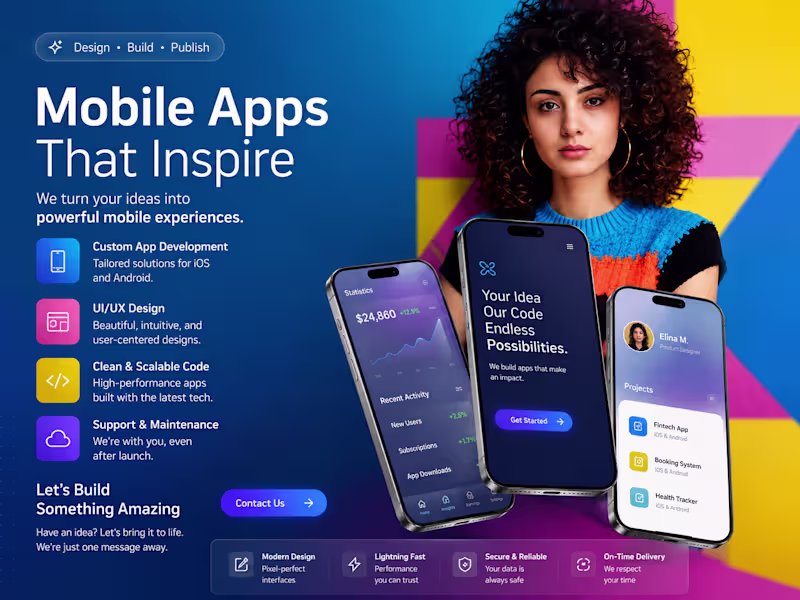 Cover image for Mobile App Development (React Native / Flutter)
