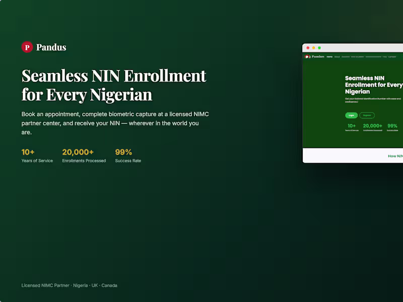 Cover image for Pandus Powells Enrollment App