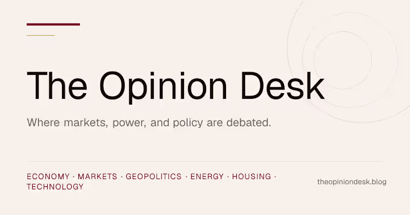 Cover image for The Opinion Desk — Finance & Geopolitics Website