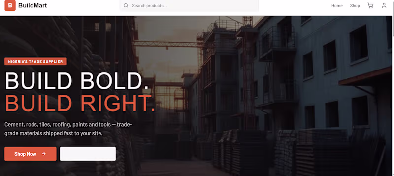 Cover image for BuildMart is a modern e-commerce