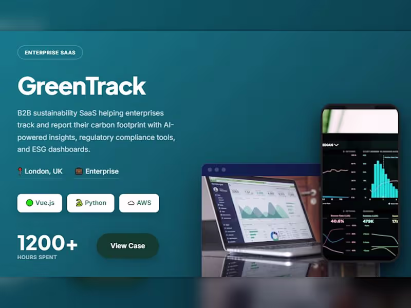 Cover image for GreenTrack: Enterprise ESG Platform