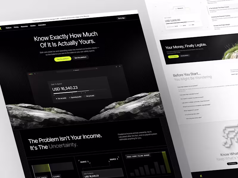 Cover image for Kept - Fintech Platform Landing Page