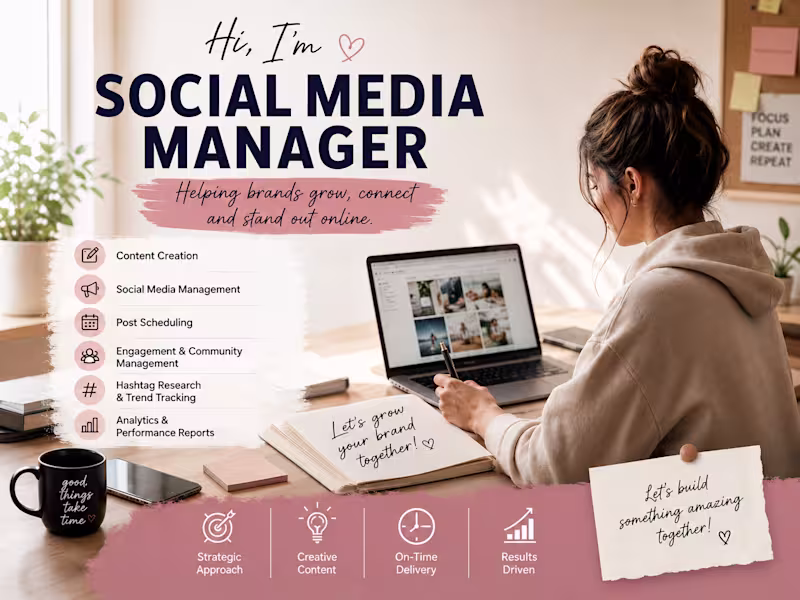 Cover image for digital marketing , social media management , content creation 