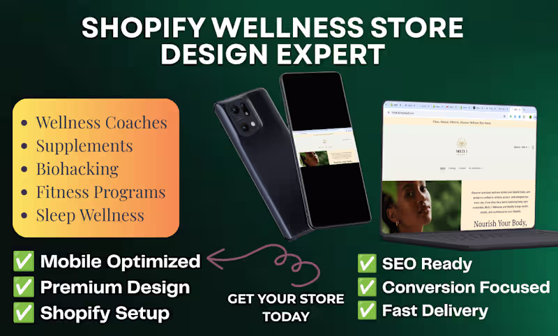 Cover image for Design a Premium Shopify Store for Wellness Brands