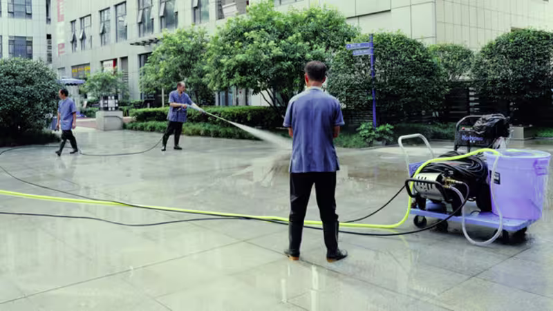 Cover image for A professional pressure washing service