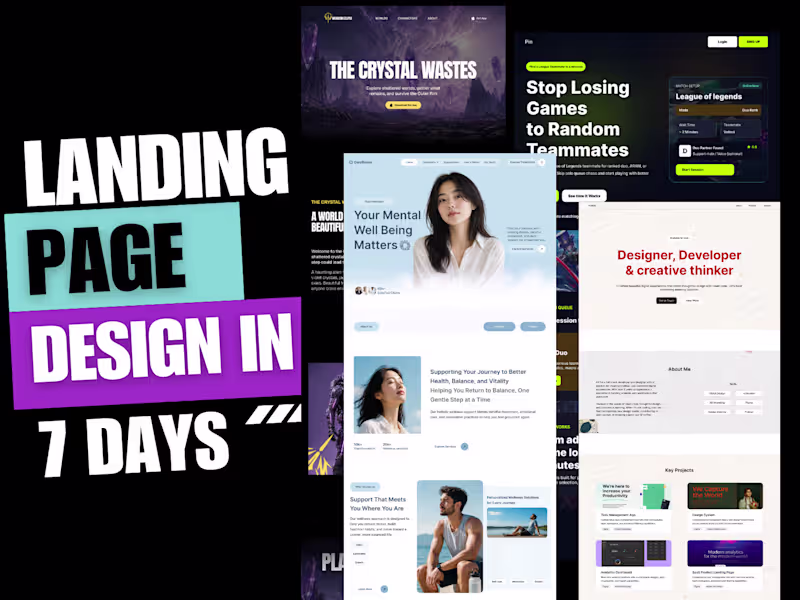 Cover image for  Framer Landing Page Design in 7 Days