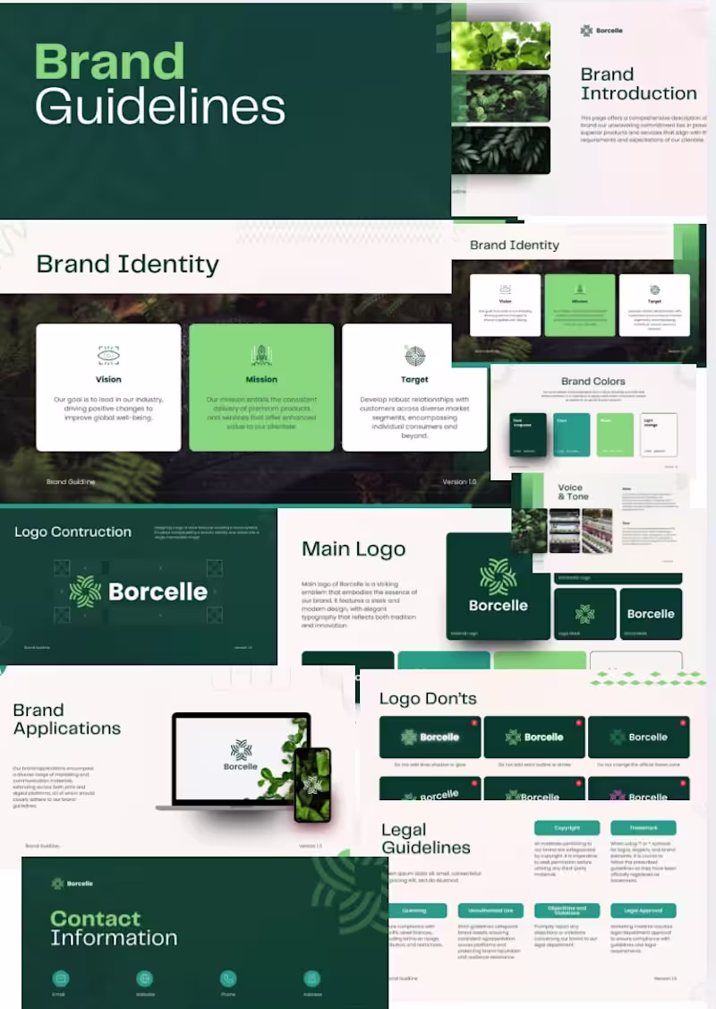 Cover image for Borcelle Corporate Brand Guidelines &