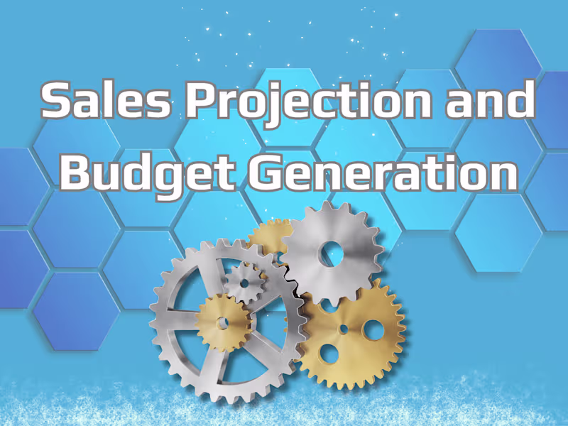 Cover image for Sales Projection and Budget Generation
