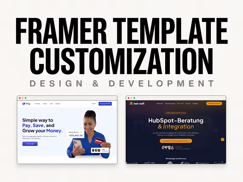 Cover image for Framer Template — Branded & Launch-Ready