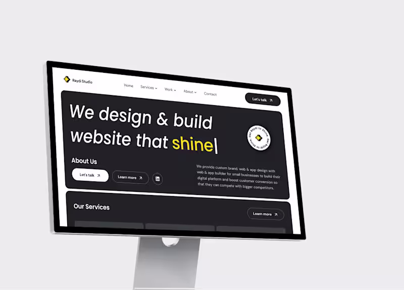 Cover image for Raydi Studio: Website & Framer Development