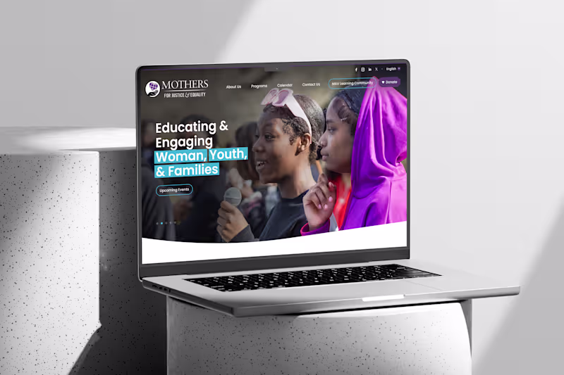 Cover image for Mothers for Justice & Equality — Nonprofit Website