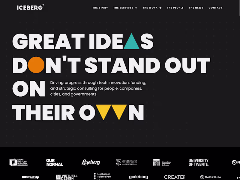 Cover image for Iceberg+ needed a website that