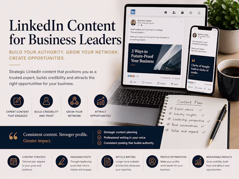 Cover image for LinkedIn Content for Business Leaders