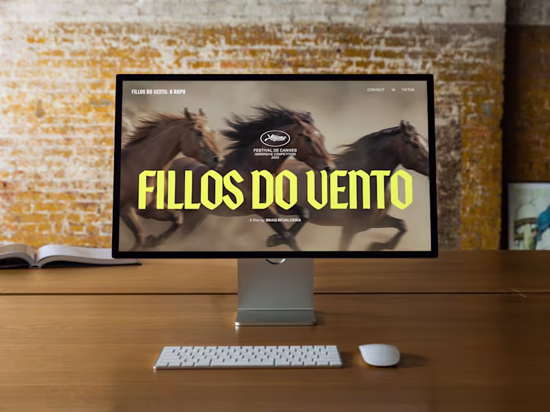 Cover image for Website for Cannes Nominated Film 