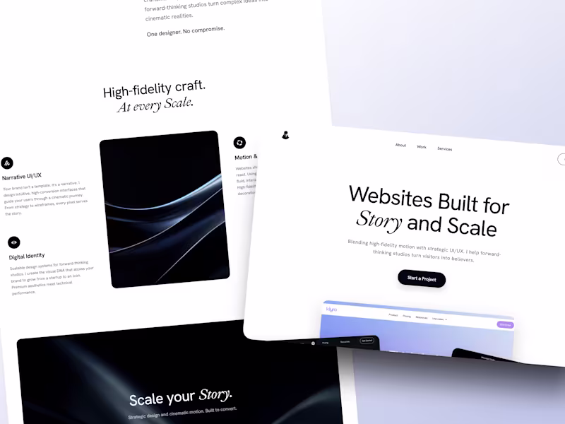 Cover image for Repositioning for Story & Scale: A Portfolio Redesign