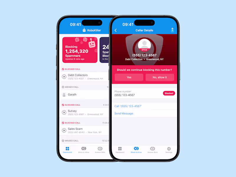 Cover image for RoboKiller - iOS & Android spam call blocking app