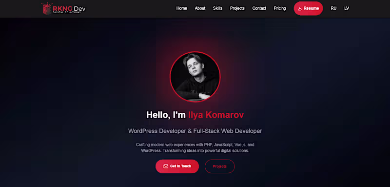 Cover image for RKNG Dev, My Developer Portfolio Website