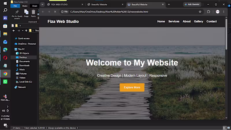 Cover image for Responsive Website with HTML CSS & JavaScript