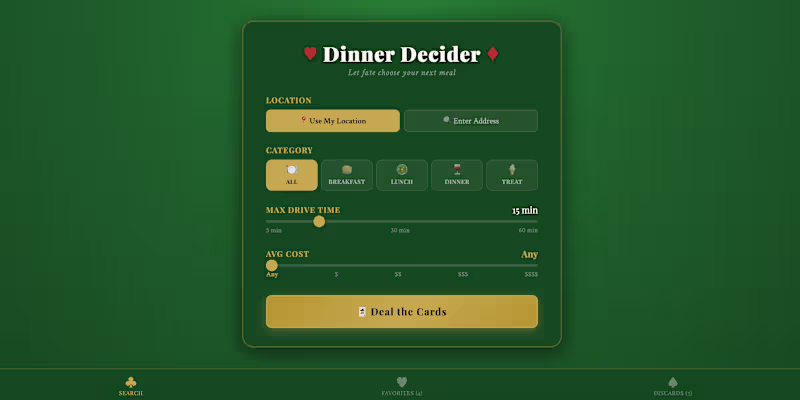 Cover image for Dinner Decider