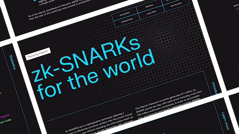 Cover image for zk-SNARKs by Filecoin