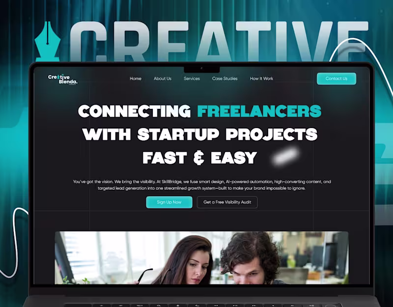 Cover image for Creative Agency Landing Pages Figma Design