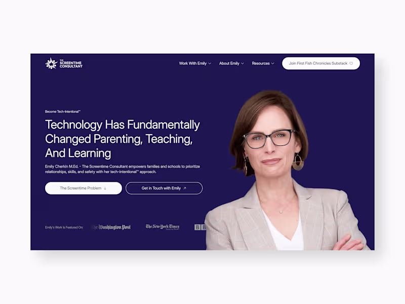 Cover image for The Screentime Consultant: Expert Website & Advocacy