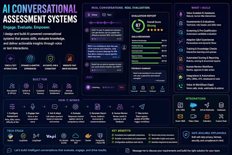 Cover image for AI Voice & Conversational Assessment Systems